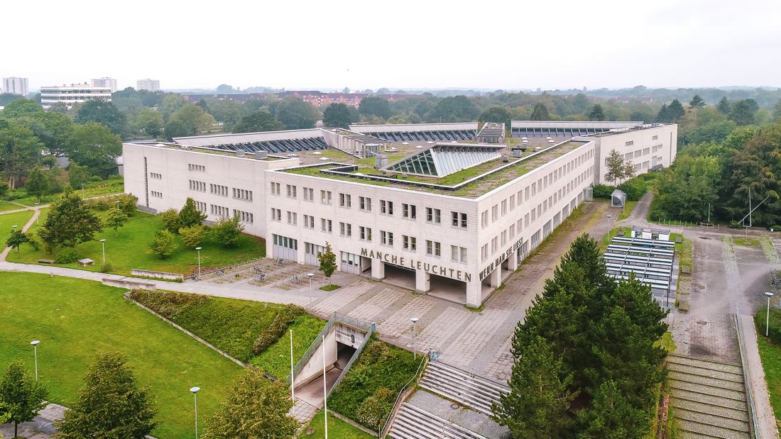 Universitätsbibliothek Kiel aus der Luft
